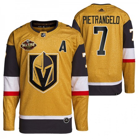 Camisola Vegas Golden Knights Alex Pietrangelo 7 2022 NHL All-Star Gold Authentic - Homem